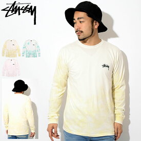 ステューシー STUSSY ロンT Tシャツ 長袖 メンズ Small Stock Tie Dye ( stussy tシャツ タイダイ ティーシャツ T-SHIRTS カットソー トップス ロング ロンティー 長袖Tシャツ メンズ 男性用 1994328 USAモデル 正規 品 ストゥーシー スチューシー )