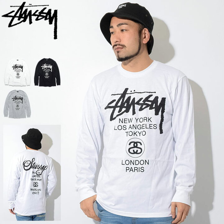楽天市場】ステューシー STUSSY ロンT Tシャツ 長袖 メンズ World Tour  