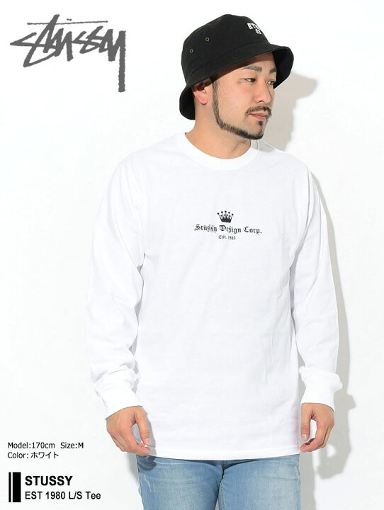 楽天市場】ステューシー STUSSY ロンT Tシャツ 長袖 メンズ EST 1980 