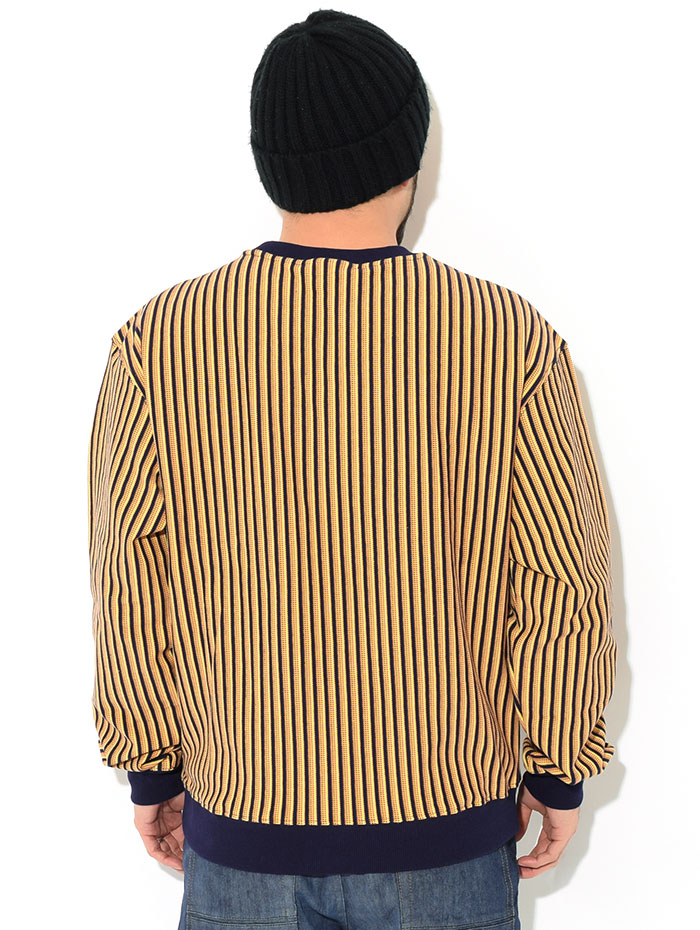 美品の通販 Stussy XL Crew LS Striped Dot Vertical ニット/セーター