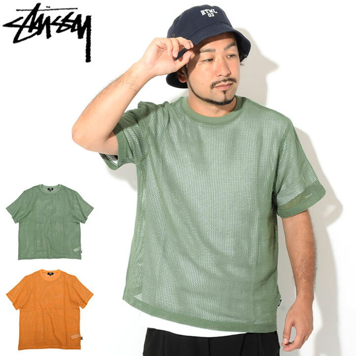 楽天市場】ステューシー STUSSY カットソー 半袖 メンズ Cotton Mesh  