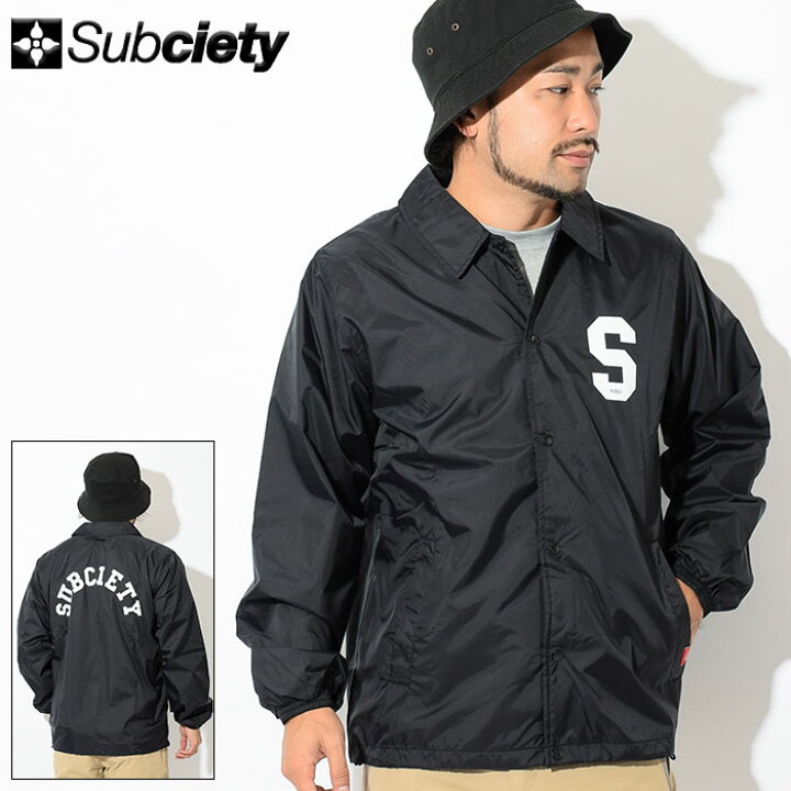 楽天市場】サブサエティ Subciety ジャケット メンズ ジュニア コーチ サブサエティーナイロンコーチジャケット
