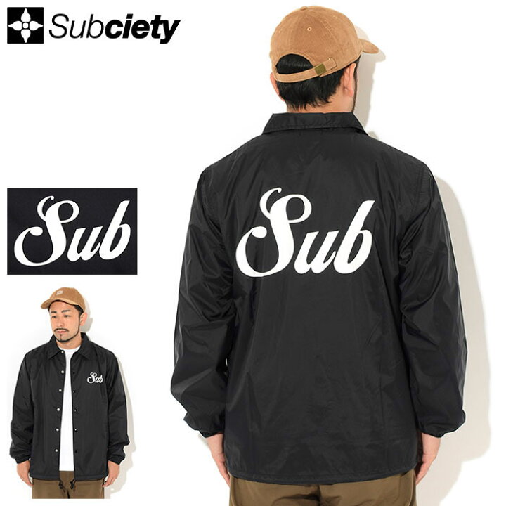 楽天市場】サブサエティ Subciety ジャケット メンズ ミドル ロゴ 