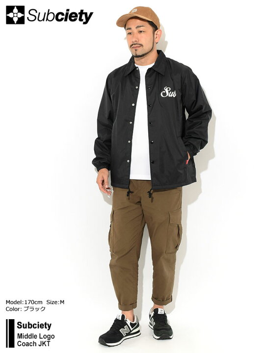 楽天市場】サブサエティ Subciety ジャケット メンズ ミドル ロゴ 