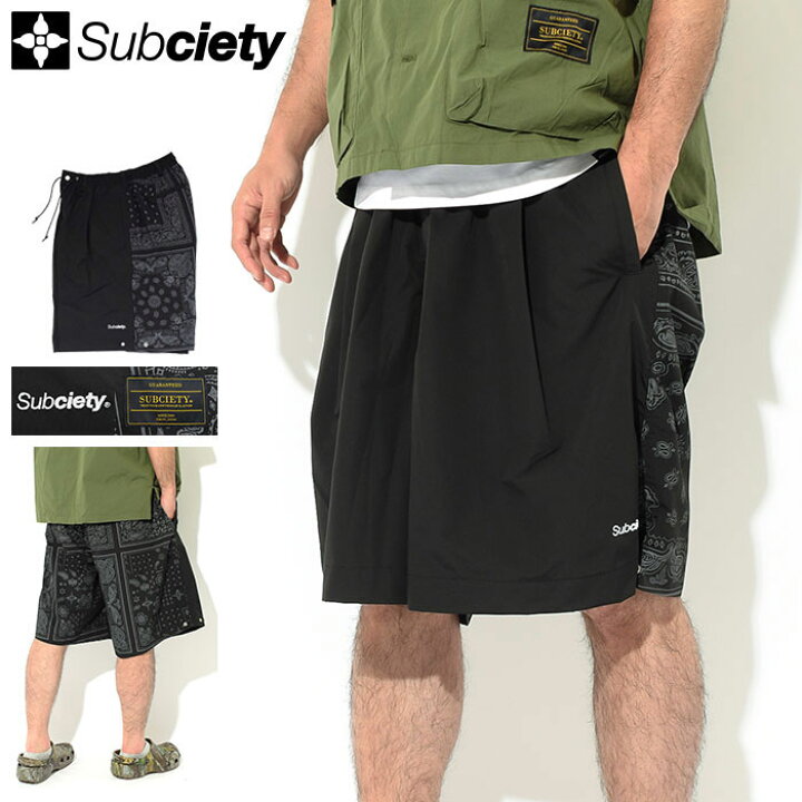 楽天市場】サブサエティ Subciety ハーフパンツ メンズ ペイズリー 