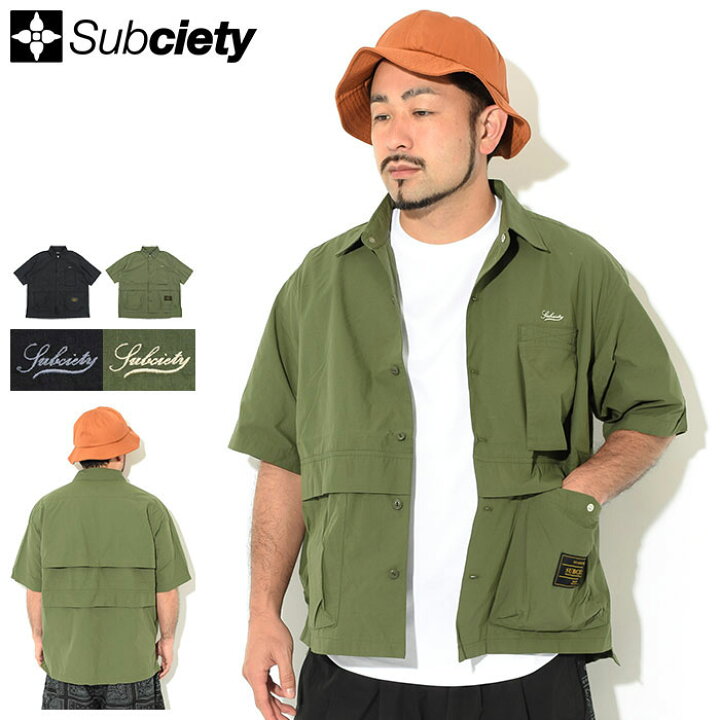楽天市場】サブサエティ Subciety シャツ 半袖 メンズ ミリタリー 