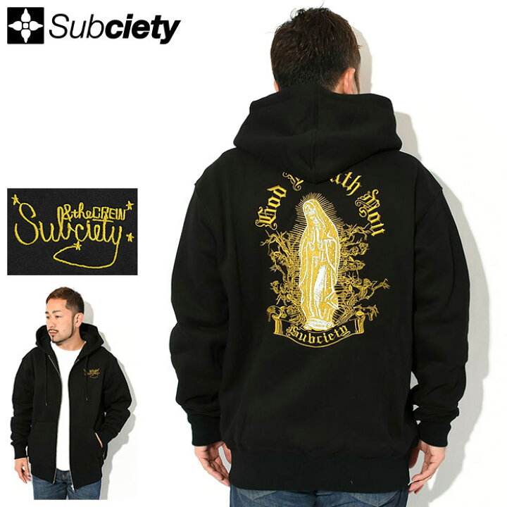 楽天市場】サブサエティ Subciety パーカー ジップアップ メンズ エン 