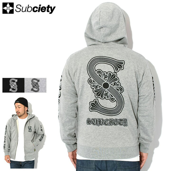 楽天市場】サブサエティ Subciety パーカー ジップアップ メンズ