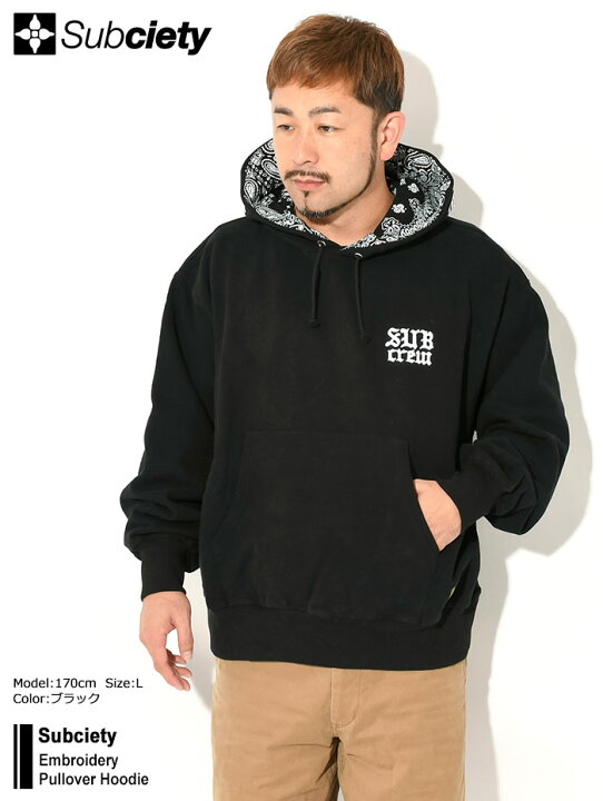 楽天市場】サブサエティ Subciety パーカー プルオーバー メンズ エン 