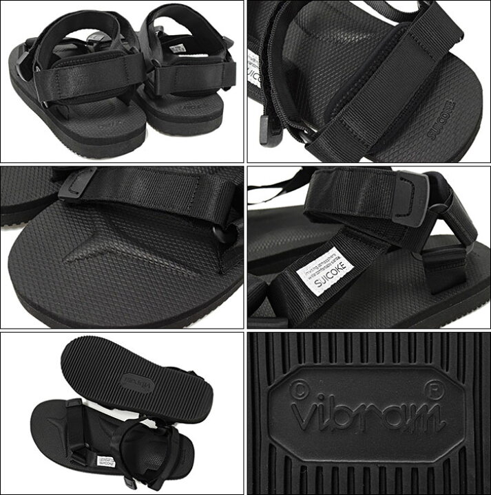 楽天市場】スイコック SUICOKE サンダル メンズ 男性用 DEPA Black 