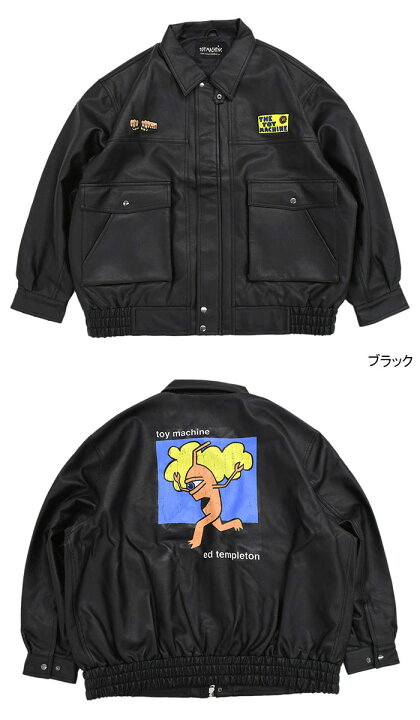 楽天市場】トイマシーン TOY MACHINE ジャケット メンズ フォウ レザー 