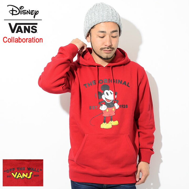 楽天市場 バンズ Vans プルオーバー パーカー メンズ ディズニー ミッキー 90th クラシック コラボ Vans Disney Mickeys 90th Classic Pullover Hoodie Wネーム フード スウェット Pull Over Hoody Parker トップス メンズ 男性用 Vn0a3ikd14a ヴァンズ Ice Field