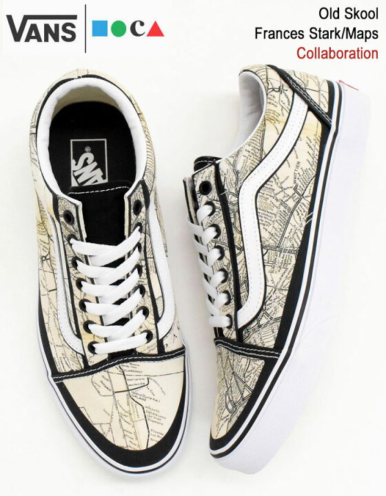 楽天市場 バンズ Vans スニーカー メンズ 男性用 モカ オールドスクール Frances Stark Maps コラボ Vn0a5krf94h Vans Moca Old Skool ロサンゼルス現代美術館 The Museum Of Contemporary Art フランシス スターク Sneaker Mens 靴 シューズ Shoes ヴァンズ Ice