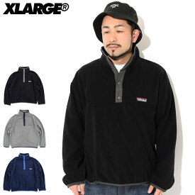 エクストララージ X-LARGE ジャケット メンズ スナップ ボタン フリース プルオーバー ( x-large Snap Button Fleece Pullover JKT アノラック JACKET JAKET アウター ジャンパー・ブルゾン メンズ 男性用 XLARGE Extra Large エックスラージ 101214013001 )