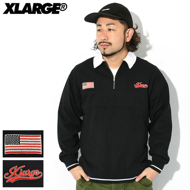 楽天市場】エクストララージ X-LARGE ポロシャツ 長袖 メンズ エンブ 