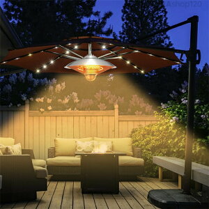 【★一年保証★PSE認証済み】ハロゲンヒーター 吊り下げ式パティオヒーター 赤外線ヒーター 省エネ 瞬間加熱 吊り下げ式 3段階温度調整可能 防水 360°全方位暖房 1500W 屋外屋内 テントガレー