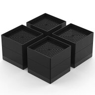 SALE本番★P2倍＆半額商品あり！洗濯機パン 洗濯機かさ上げ台 ロ型黒色8点セット DEWEL テーブル 家具 か…
