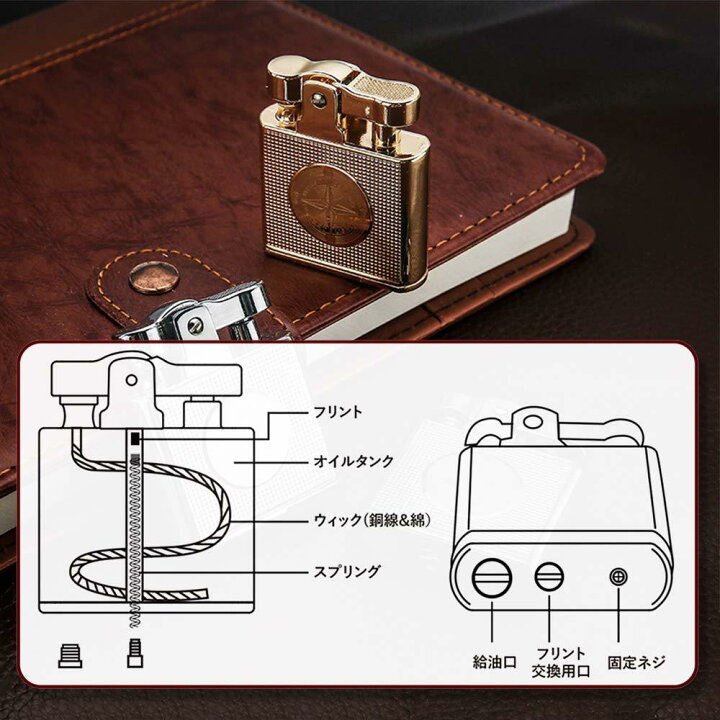 楽天市場】＼期間限定P2倍／オイルライター レトロ クラシック  