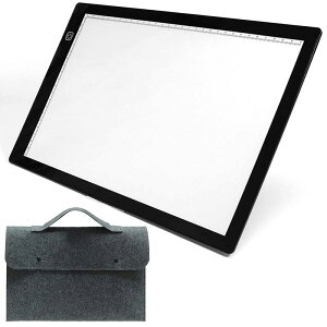 10月30日限定10%OFF!トレース台 A4サイズ ライトボックス ライトテーブル light table 護眼 タッチスイッチ 3段階調光 目盛り付き 収納バッグ付き 超薄型 軽量 トレーサー 省エネ