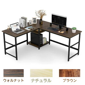 【新色入荷】ワイドコーナーデスク L字 パソコンデスク 幅170 DEWEL 150cm 奥行60cm オフィスデスク PCデスク ゲーミング 可動収納棚付き アジャスター付き グラつき防止 4x2cmスチールフレーム メラミン加工 木製