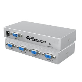ES-Tune VGA分配器 1入力4出力 ES-Tune ディスプレイスプリッタ 伝送距離25M 1080P DDC機能サポート
