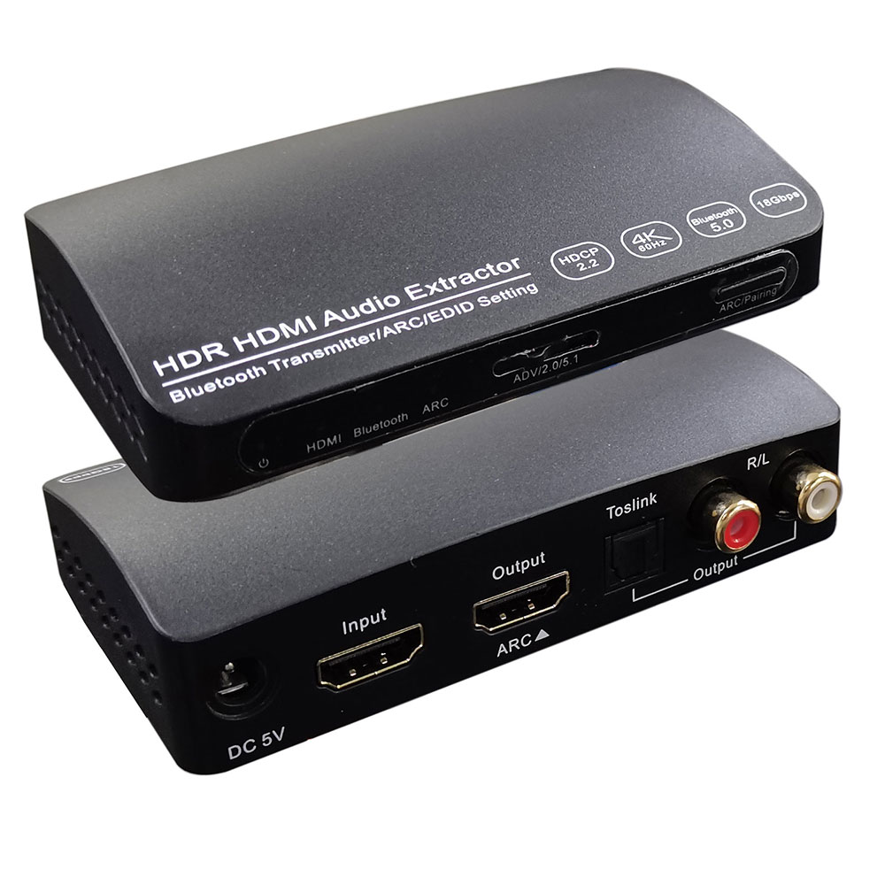 HDMI オーディオ 音声 分離 デジタル ギフ_包装 アナログ トランスミッター Iseebiz テレビで話題 HDMI音声分離器 Bluetooth5.0 RCA ワイヤレス接続対応4K60hz 日本語取扱説明書付属 USB給電PS4 光デジタル switch対応 送信機 ARC HDR