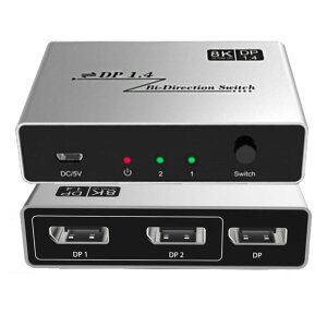 SSP5{UP10OFFIES-Tune DisplayPortؑ֊ 8K@60Hz 4K@120HZ oXCb` DPؑ֊ 12o͂܂21o Displayport 蓮XCb`[ Rs[^[/HDTV/vWFN^[/j^[ɓK
