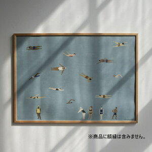 t@CgfB@A[g|X^[@SWIMMERS ( XC}[ ) Fine Little Day 70X50 CeA  k j F j[N