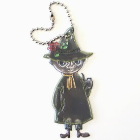 Glimmis グリミス ムーミン カラーシリーズ スナフキン 立ち姿 リフレクター キーホルダー 反射板 両面柄 幅約3.8cm×高さ約8.2cm 再帰性反射素材 Reflomax POPOMAX