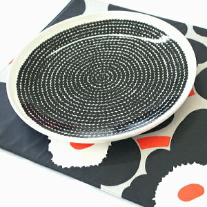 マリメッコ プレート 大 ラシマット 25cm marimekko 丸皿 RASYMATTO 北欧食器 洋食器 プレゼント おしゃれ ギフト 結婚祝い