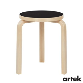 [ ARTEK（アルテック）]　スツール60 （椅子） 3本脚　ブラックリノリウム　Stool60　家具