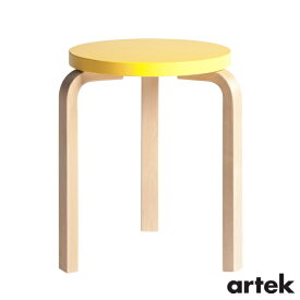 [ ARTEK（アルテック）]　スツール60 （椅子） 3本脚　パイミオカラー　イエロー　Stool60　家具