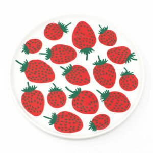 marimekko マリメッコ プレート 丸皿 MANSIKKA No.136 (マンシッカ) (直径約20cm)