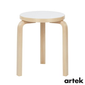 [ ARTEK（アルテック）]　スツール60 （椅子） 3本脚　ホワイトラミネート　Stool60　家具