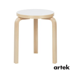 ARTEK アルテック　スツール60 （椅子） 3本脚　ホワイトラミネート　Stool60 北欧 家具 フィンランド インテリア イス チェア アルヴァ・アアルト スタッキング おしゃれ シンプル コーヒーテーブル 正規販売店