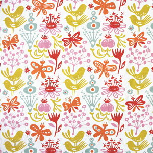 KLIPPAN クリッパン ファブリック 生地 Butterfly (バタフライ)ホワイト