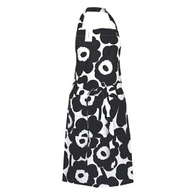 マリメッコ エプロン ピエニウニッコ2 黒 marimekko PIENI UNIKKO 2 No.190(90) 北欧 おしゃれ かわいい 花柄