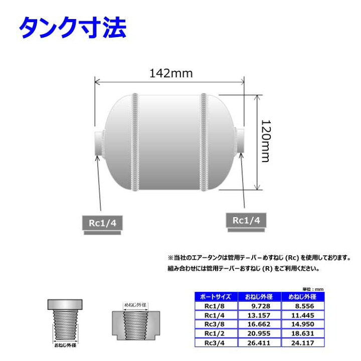 楽天市場】1リットルアルミ製エアータンク : イチプレ