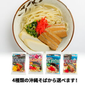 沖縄そばセット 選べる 2食入り×4袋 生麺タイプ(具材は含まれておりません)(やんばるそば、沖縄そば、宮古そば、八重山そば) 送料無料