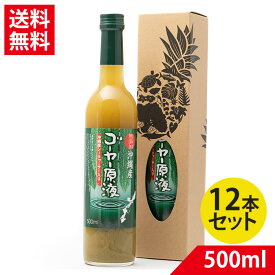 ゴーヤー 原液 ジュース(沖縄県産シークヮーサー10%入り) 500ml×12 送料無料 沖縄産 無添加 ゴーヤ ジュース シークワーサー ゴーヤジュース 原液 沖縄 ドリンク まる絞り ゴーヤ原液 ニガウリ ニガウリ原液 モモルデシン