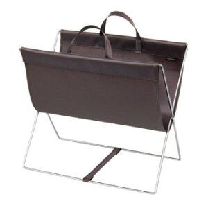 日本製 SAKI(サキ) セルフワゴン レザー調PVC Mサイズ R-357 ブラウン【同梱・代引き不可】