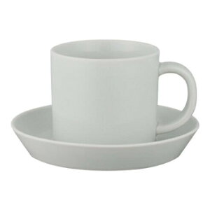 西海陶器 波佐見焼 コモン コーヒーカップ&ソーサー 灰 18282【同梱・代引き不可】