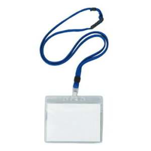 ユニット ループ名札 青紐 10個1組 850-53A【同梱・代引き不可】