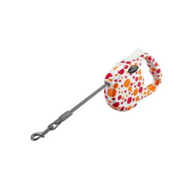 ルークラン ドッグネス 伸縮リード モダン S ポルカドット ペット用品【同梱・代引き不可】