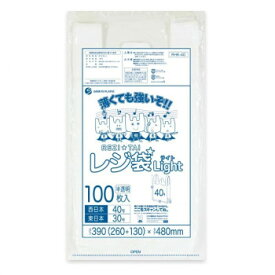 【当選確率1/2！最大100%ポイントバック】 レジ袋　西日本40号・東日本30号 RHK-40 半透明 100枚×40冊【同梱・代引き不可】