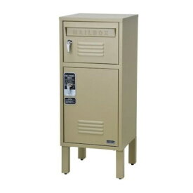 セトクラフト 宅配BOX付ポスト ロッカー ベージュ S23-0552-BE【同梱・代引き不可】