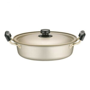 アカオアルミ しゅう酸 実用鍋 浅型(硬質) 28cm AZT8806【同梱・代引き不可】