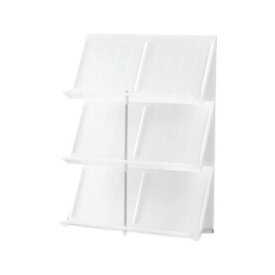 吉川国工業所　シューズラック3段　ホワイト【同梱・代引き不可】