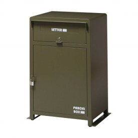 弘益(KOEKI) UTILITY ローダ 宅配ボックス オリーブ MBX1OL【同梱・代引き不可】