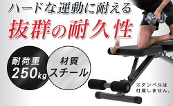 マルチシットアップベンチトレーニングベンチ折りたたみ式角度調整フィットネスベンチ耐荷重250kgSunruckSR-AND005D-BK